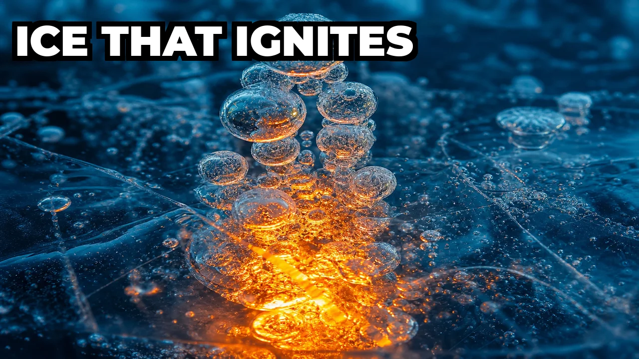 Why Does Abraham Lake in Canada Have Flammable Bubbles Trapped Under the Ice?