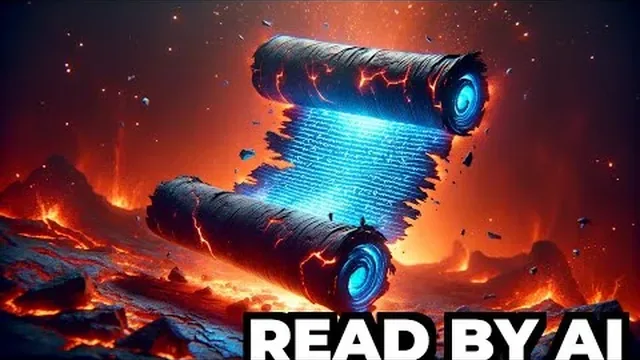 How Did AI Read Ancient Scrolls Burned by Mount Vesuvius 2,000 Years Ago?