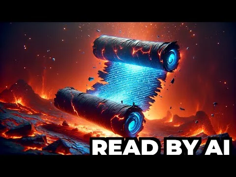How Did AI Read Ancient Scrolls Burned by Mount Vesuvius 2,000 Years Ago?
