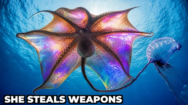 What Ocean Creature Steals Venomous Tentacles as Weapons?