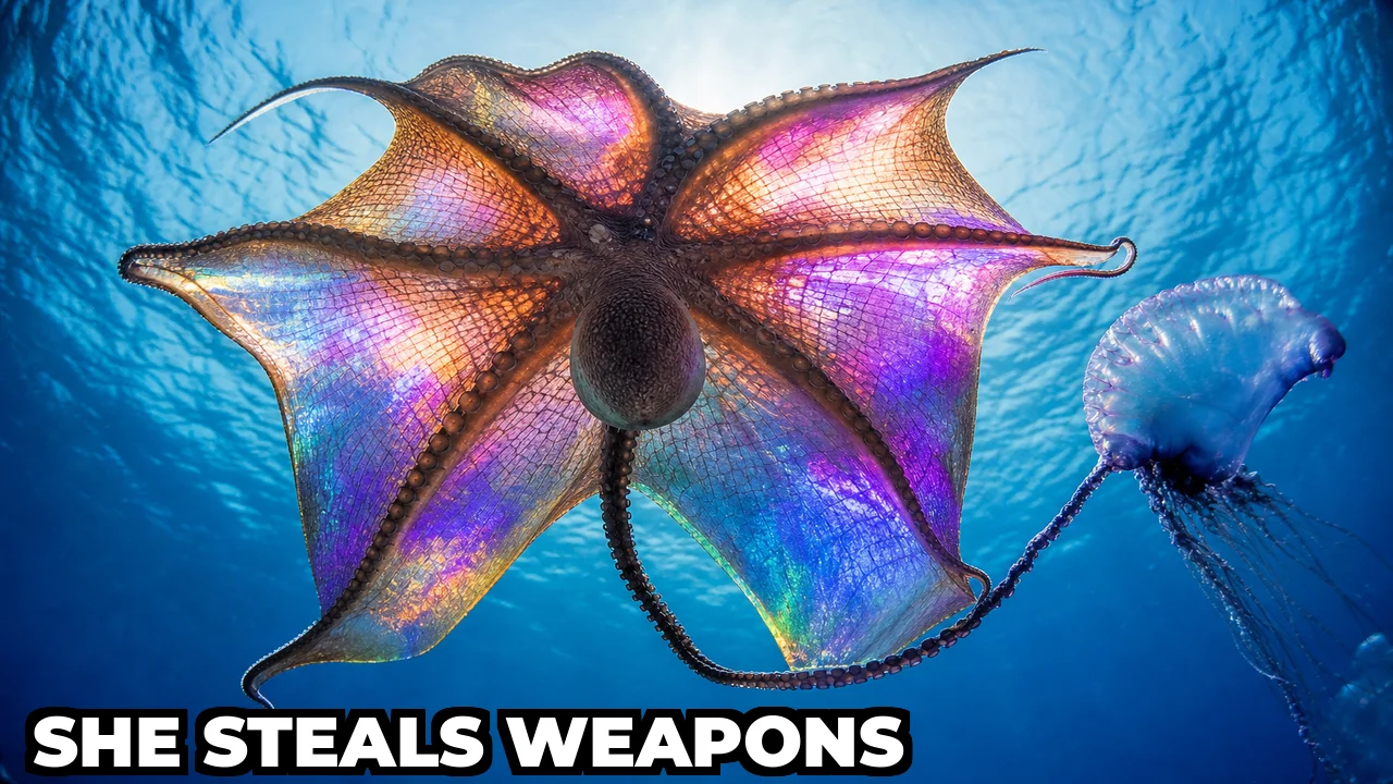 What Ocean Creature Steals Venomous Tentacles as Weapons?