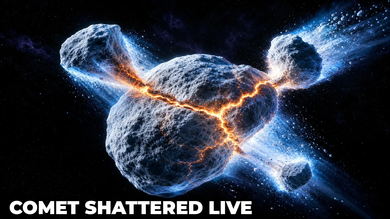 Why Did Comet C/2025 K1 ATLAS Break Apart After Passing the Sun?