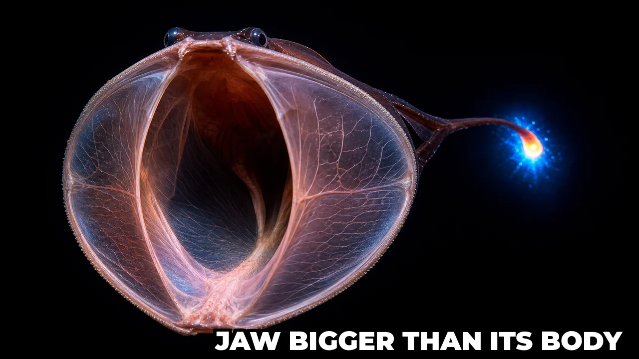 How Does the Gulper Eel Swallow Prey Larger Than Its Body?