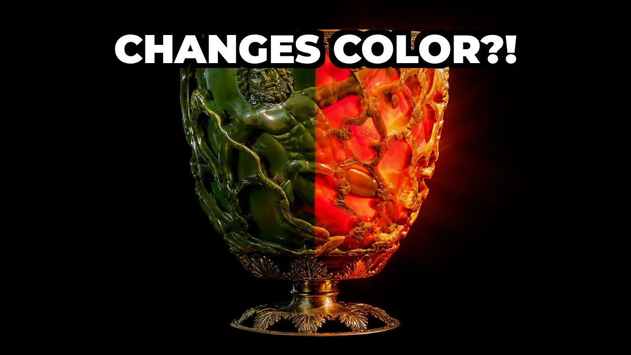 How Does the Lycurgus Cup Change Color from Green to Red?