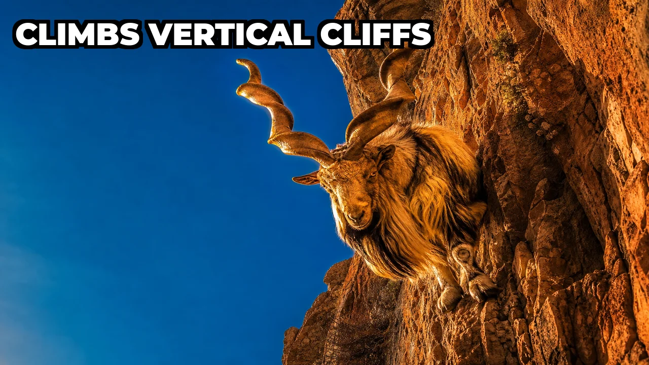 What Is the Markhor, the Giant Wild Goat That Climbs Vertical Cliffs?