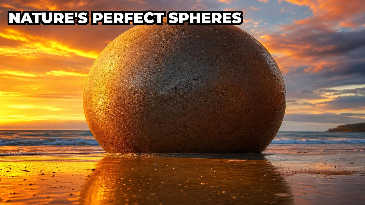What Are the Mysterious Giant Spherical Rocks on New Zealand's Beach?