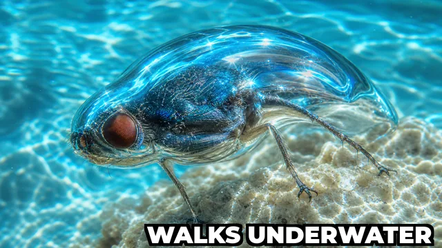 How Does the Mono Lake Alkali Fly Walk Underwater?