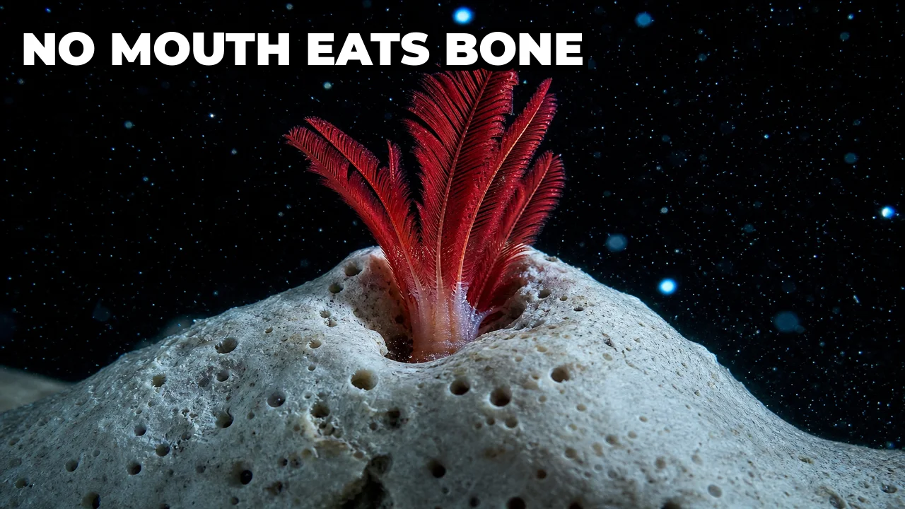 How Does the Osedax Bone Worm Eat Without a Mouth?