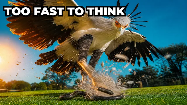 How Hard Does a Secretary Bird Kick?