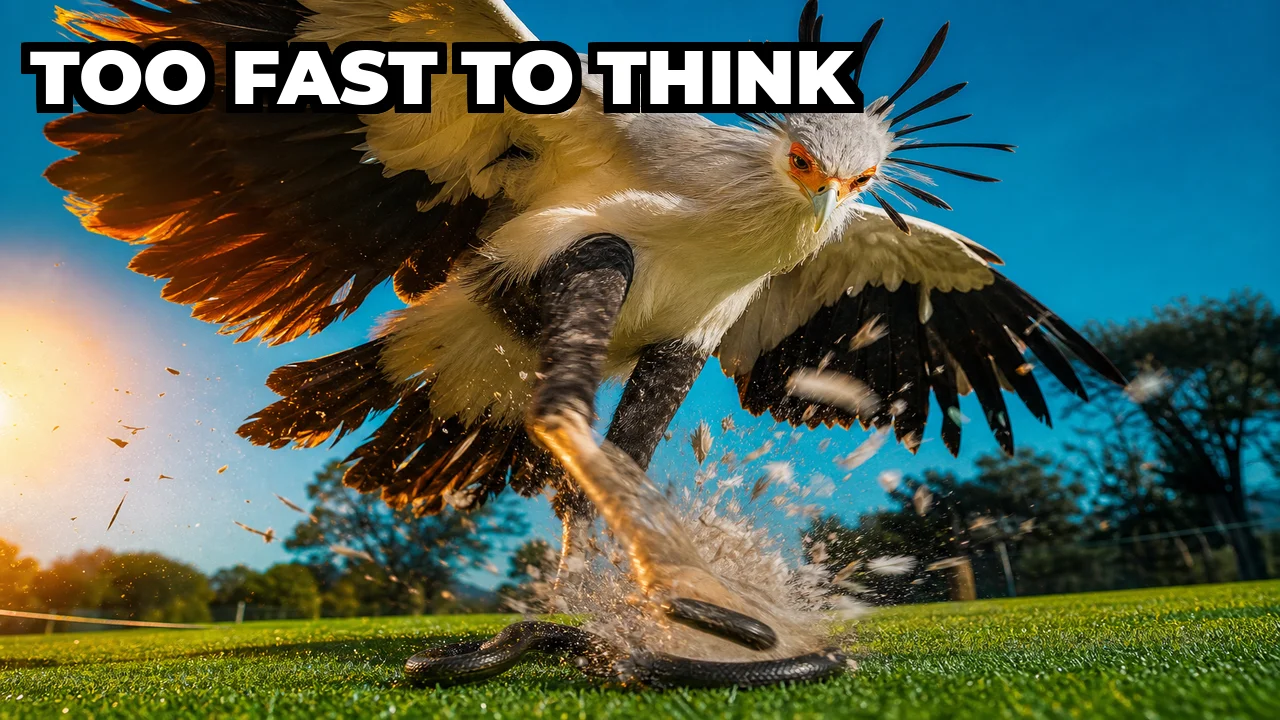 How Hard Does a Secretary Bird Kick?