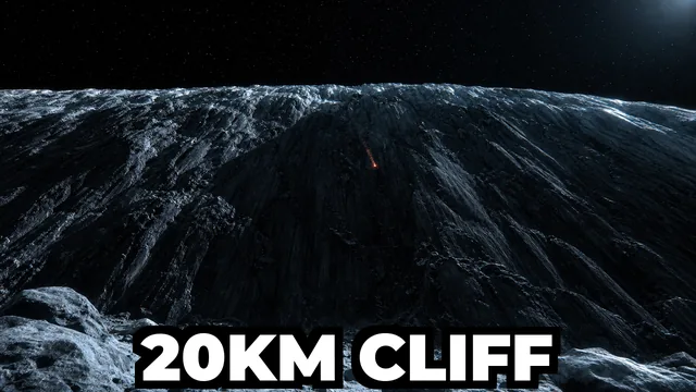 How Long Does It Take a Rock to Fall Off the Tallest Cliff in the Solar System?